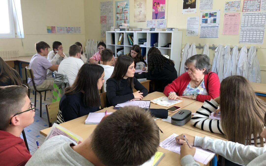 Quand nos 3èmes rencontrent les aînés du Chambord…